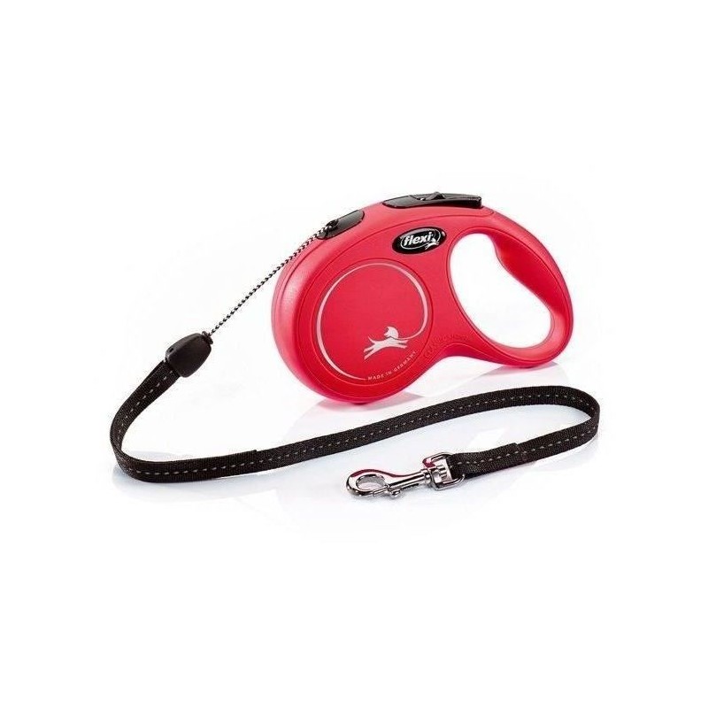 Laisse New Classic S Cord 8 m red Flexi CL10C8-251-R-20