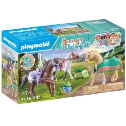 PLAYMOBIL 71356 3 chevaux Morgan, Quarter Horse et Shagya, Horses of Waterfal...