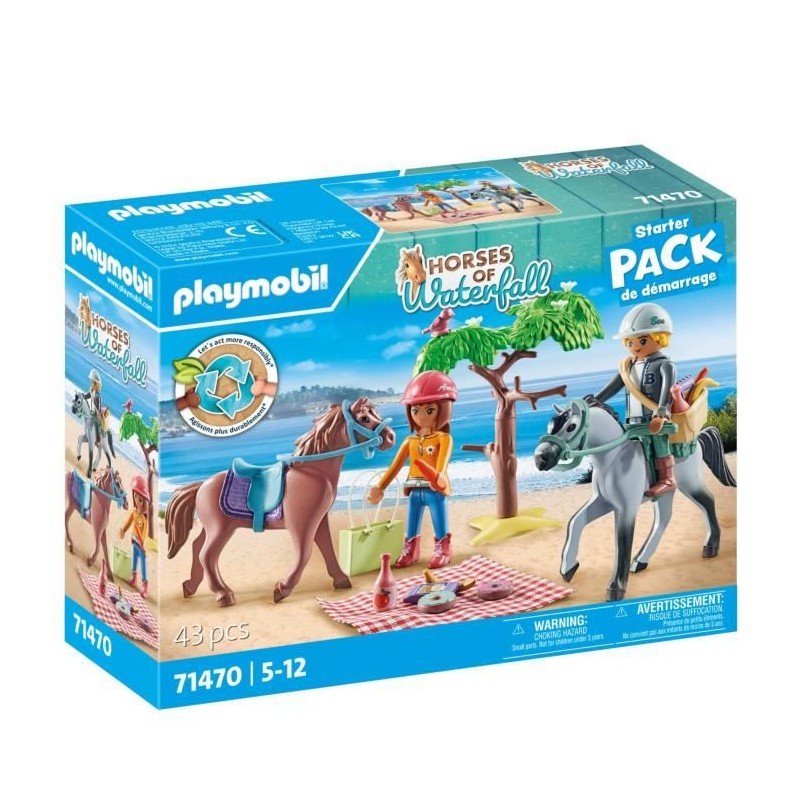 PLAYMOBIL 71470 Amélia et Ben avec chevaux - Horses of Waterfall - 2 personna...