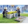 PLAYMOBIL 71465 Pompiers avec coussin de sauvetage - Action Heroes - Les pomp...