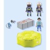 PLAYMOBIL 71465 Pompiers avec coussin de sauvetage - Action Heroes - Les pomp...
