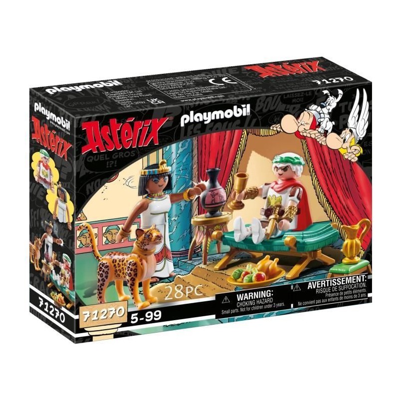 PLAYMOBIL 71270 César et Cléopâtre, Astérix, Personnages,  Des 5 ans