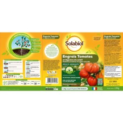 SOLABIOL Engrais tomates & légumes du soleil - 1,5kg - Jusqu'a 30 plants - Nu...
