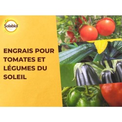 SOLABIOL Engrais tomates & légumes du soleil - 1,5kg - Jusqu'a 30 plants - Nu...