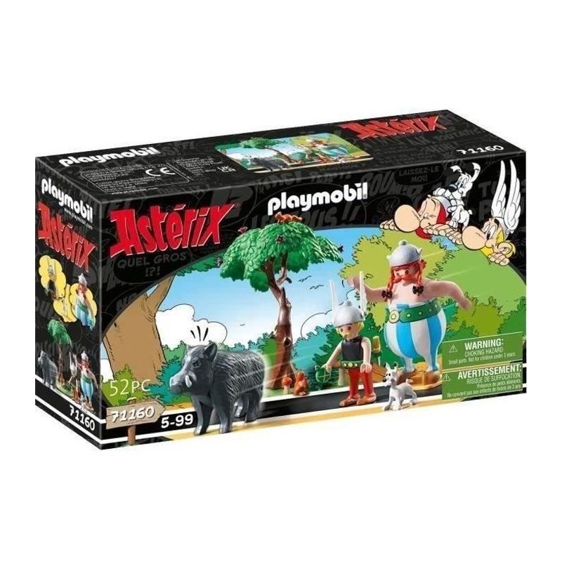 PLAYMOBIL 71160 Astérix La chasse au sanglier, avec Astérix, Obélix et Idéfix...