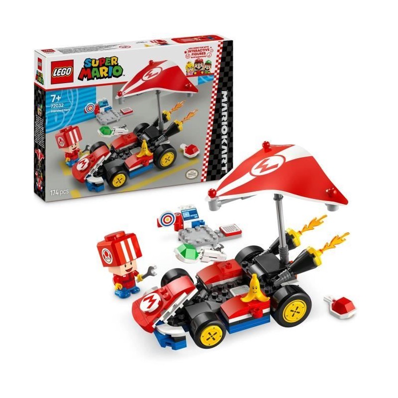 LEGO Super Mario 72032 Mario Kart – Kart standard - Jouet voiture pour enfant...
