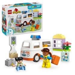 LEGO DUPLO 10447 L'ambulance et le chauffeur - Jouet interactif pour les enfa...