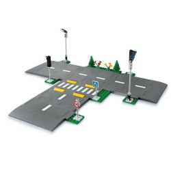 LEGO City 60304 Intersection a assembler, Jeu construction ville avec panneau...