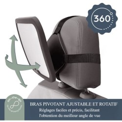 Grand miroir réglable - DREAMBABY - Pour siege arriere de bébé - Rectangulair...