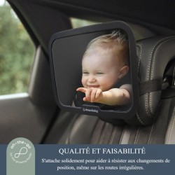 Grand miroir réglable - DREAMBABY - Pour siege arriere de bébé - Rectangulair...