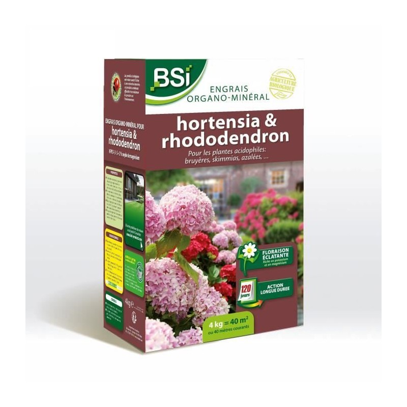 BSI - Engrais - Pour Hortensias, Rhododendrons - Floraison Éclatante - Action...