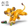 LEGO | Disney 43243 Simba, le bébé du Roi lion, jouet de construction, idée c...