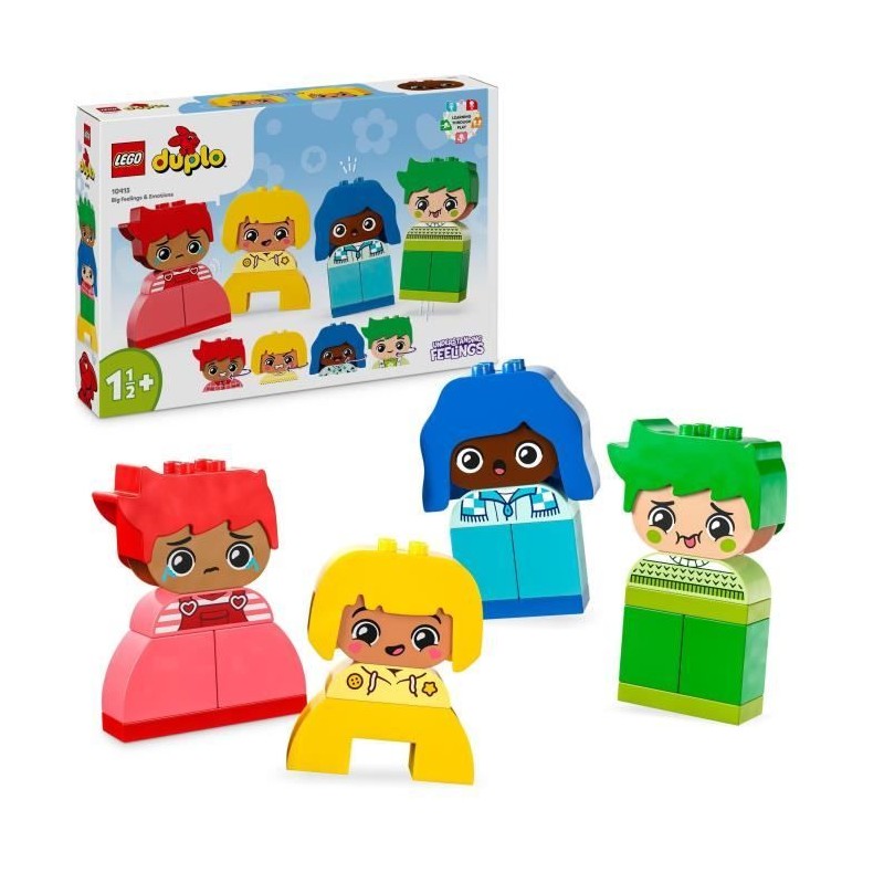 LEGO 10415 DUPLO My First Fortes Émotions et Grands Sentiments, Jouet pour Bé...