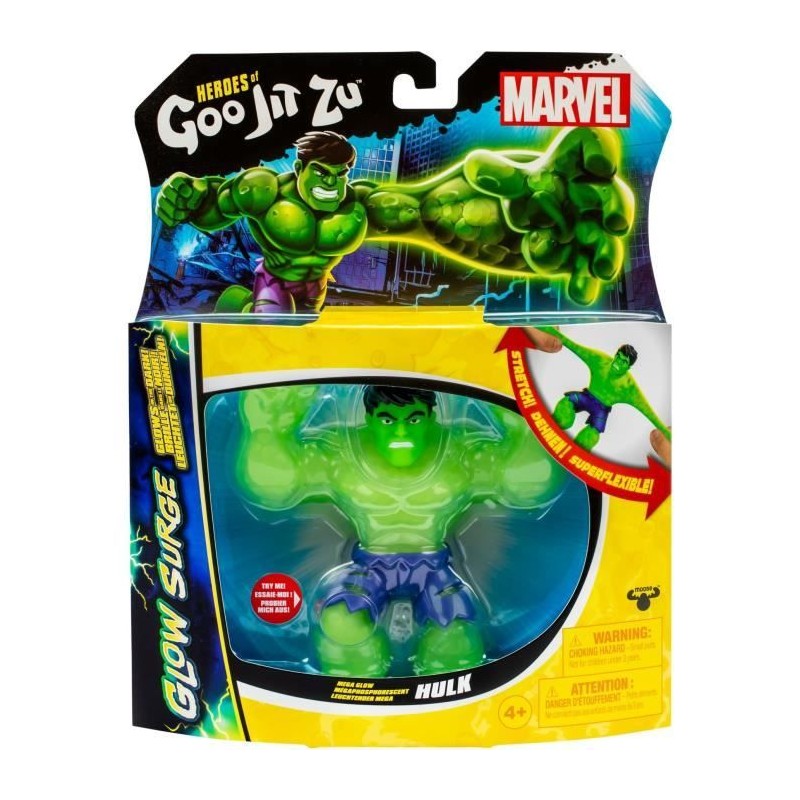 Hulk Glow Surge 11cm - HERoeS OF GOO JIT ZU - MARVEL - Figurine