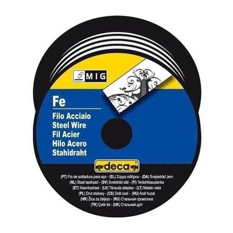 Bobine fil acier pour soudure MIG/MAG DECA - Ø fil 0,6 mm - 0,7 kg