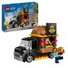 LEGO 60404 City Le Food-truck de Burgers, Jouet de Camionnette, Jeu Imaginati...