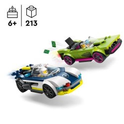 LEGO 60415 City La Course-Poursuite entre la Voiture de Police et la Super Vo...
