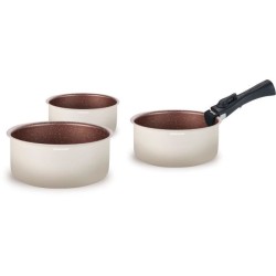 Set de 3 casseroles ARTHUR MARTIN - AM2655 - 16-18-20 cm + 1 poignée amovible...