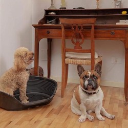 Panier-Corbeille SIESTA DELUXE Taille 6 - 70,5*52*23 cm - Noir -FERPLAST