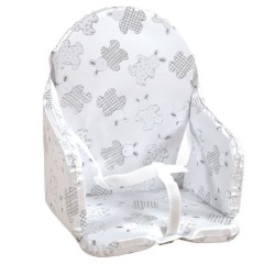 LOOPING Coussin Chaise Haute Bébé | PVC Imperméable, Sangles, Fabriqué en Fra...