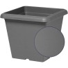 Pot de fleurs carré - GARDEN ID - Teramo noir-anthracite - 40 x 35 cm - Résis...