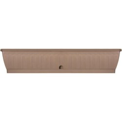 Jardiniere - GARDEN ID Terraflor - Taupe 100 cm - Solidité - Réserve d'eau - ...