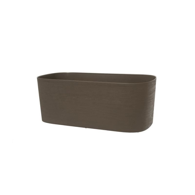 Jardiniere avec réserve d'eau - GARDEN ID Respect - Taupe 50 x 17 cm - 100% d...
