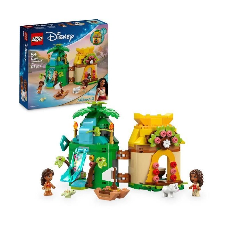 LEGO | Disney 43260 L'Ile de Vaiana Miniature - Jeu de Construction pour enfa...