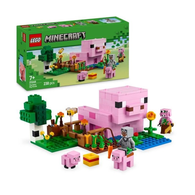 LEGO Minecraft 21268 La maison de Porcelet - Jeu de construction pour enfant ...