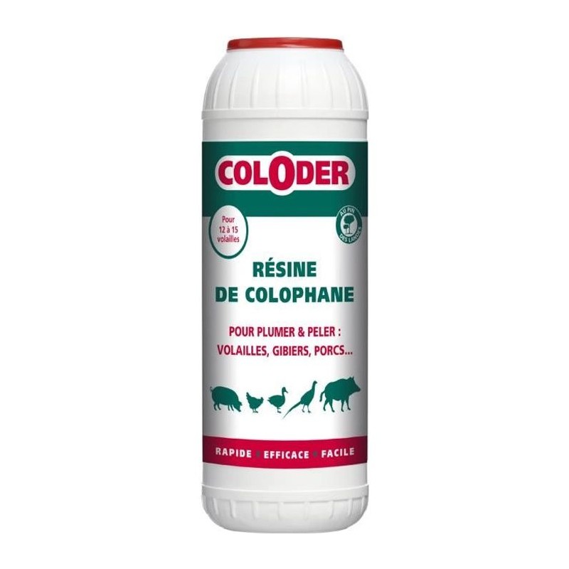 SANITERPEN COLODER - Résine de colophane 600 g - S'utilise pour le plumage de...