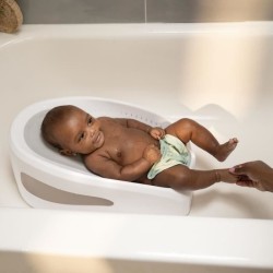 INGENUITY Transat de bain bébé antidérapant transat perforé pour laisser coul...