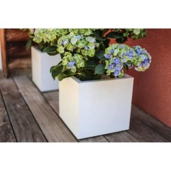 Pot de fleurs Carré 30 cm - EDA - Graphit Up - 21 L - Intérieur / Extérieur -...