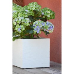 Pot de fleurs Carré 30 cm - EDA - Graphit Up - 21 L - Intérieur / Extérieur -...