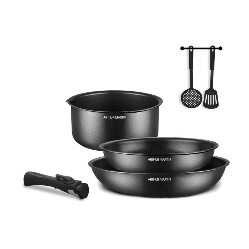 Batterie de cuisine - Tous feux dont induction - Arthur Martin - AM9582 - Alu...