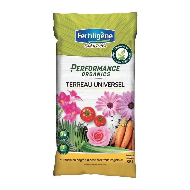 Terreau Performance Organics Universel - FERTILIGENE - 35 L