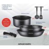 Batterie de cuisine - Tous feux dont induction - Arthur Martin - AM9582 - Alu...