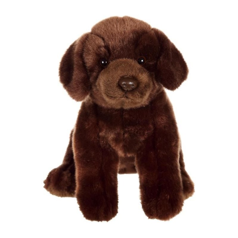 Peluche Chien Labrador Marron - GIPSY TOYS - Assis, 25 cm