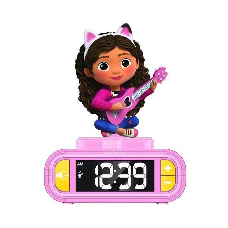 Réveil digital avec veilleuse Gabby et la Maison Magique et effets sonores