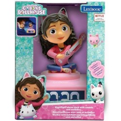 Réveil digital avec veilleuse Gabby et la Maison Magique et effets sonores