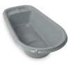 Baignoire bébé - THERMOBABY - Luxe Gris Charme - Taille adaptée - Stable et r...