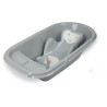 Baignoire bébé - THERMOBABY - Luxe Gris Charme - Taille adaptée - Stable et r...