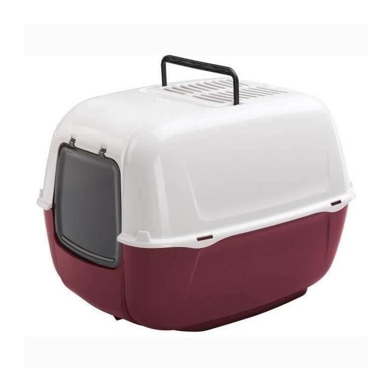 Maison de toilette - bac a litiere pour chat PRIMA - Plastique - Filtre a cha...