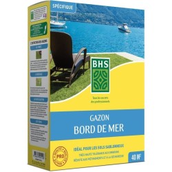 Semence de gazon - BHS - Gazon Bord de Mer 1kg | 40m² | Résistant vent, séche...