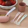 Lot de 4 cuilleres - BEABA - 1er âge - En silicone - Set Barbe a papa / Guima...