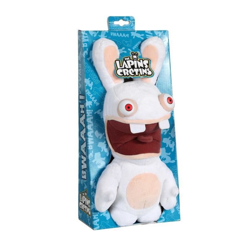 Gipsy Toys - Lapins Crétins Sonores - Bouche Ouverte - 28 cm - Blanc