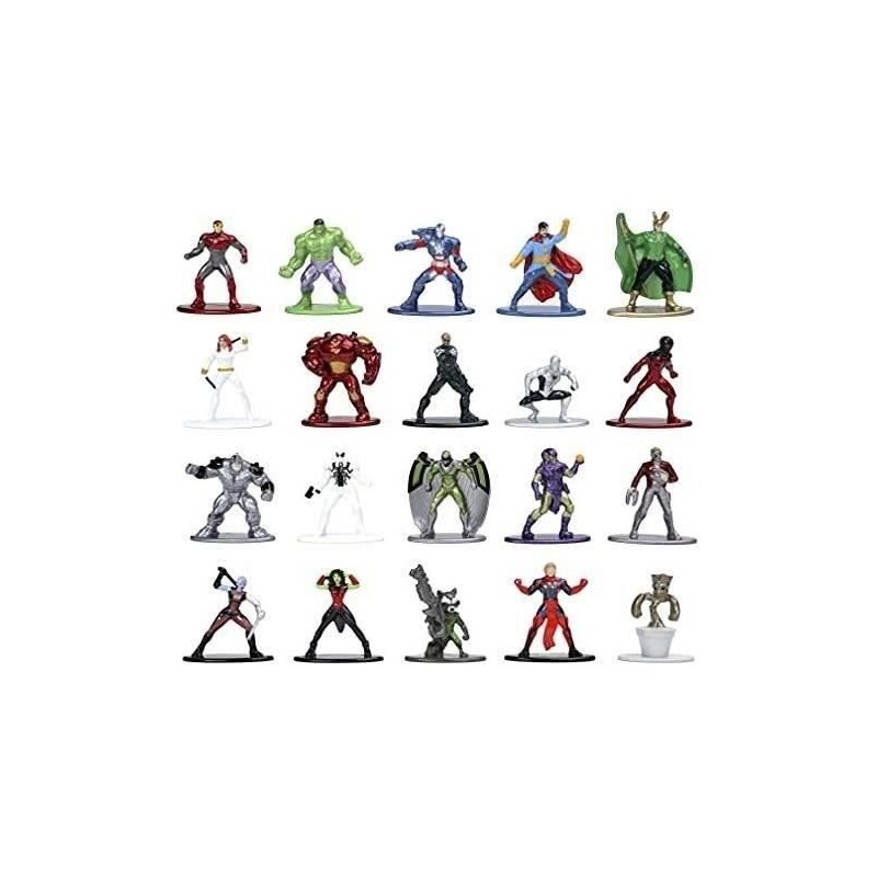 Figurines Marvel - SIMBA.DICKIE.GROUP - Coffret de 20 - Métal - 4cm