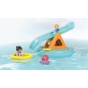 PLAYMOBIL Junior 71687 Ilôt avec toboggan aquatique, Jouet pour le bain, Des ...