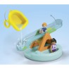 PLAYMOBIL Junior 71687 Ilôt avec toboggan aquatique, Jouet pour le bain, Des ...