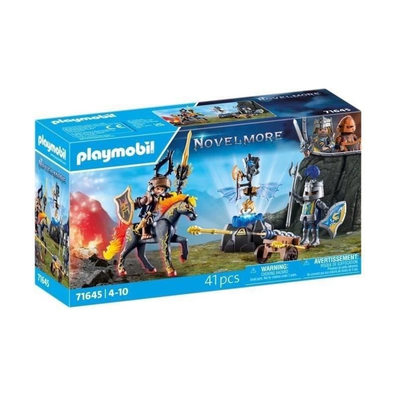 PLAYMOBIL 71645 Duel de chevaliers, Les chevaliers Novelmore, 41 pieces, Des ...