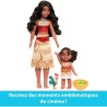 MATTEL Disney Vaiana 2 - Coffret des 2 soeurs - poupée du film Vaiana